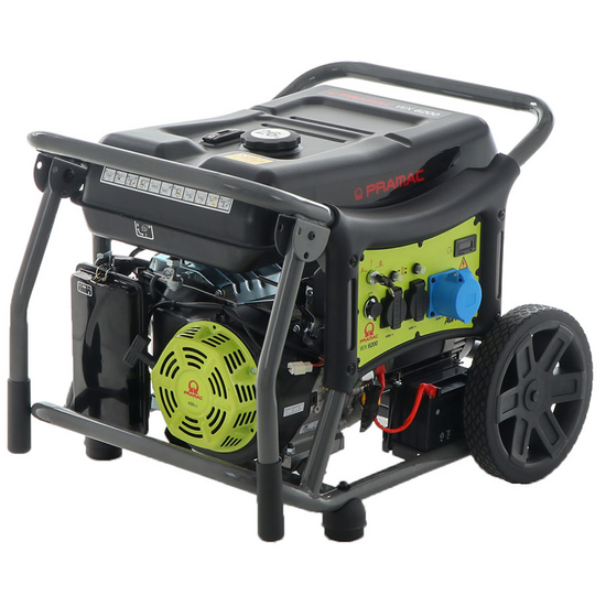 Pramac WX 6200 ES - 5.8 kW Wheeled Petrol Power Generator - DC 5.3 kW Single-phase