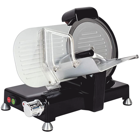 RGV Vintage 250 Black - Meat Slicer with 250 mm Hardened Blade - 140W