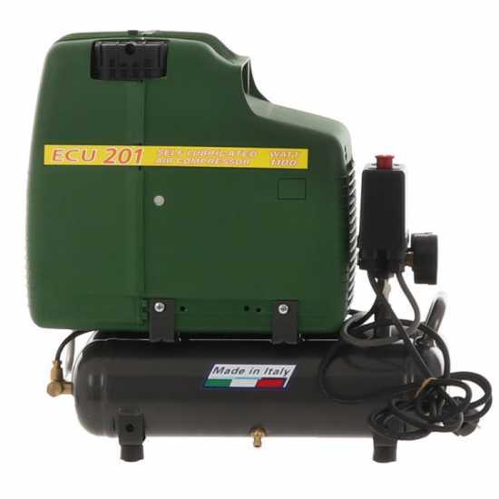 FIAC ECU 201 - Single-phase, oil-less, portable electric air compressor - 1.5 HP motor - 6 lt.