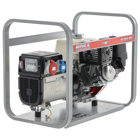 MOSA GE 8000 HBT - 6.4 KW three-phase power generator - Italian alternator - Honda GX390 engine