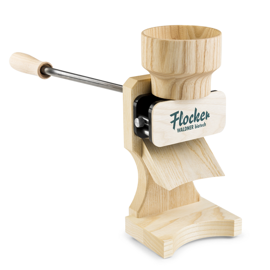 Waldner Flocker 180g - Manual Ash Tree Flaker Mill with Stainless Steel Rollers