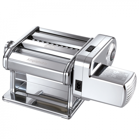 Marcato Ampiamotor - 100W Electric/Manual Stainless Steel Pasta Maker 