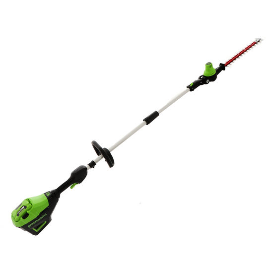 Greenworks G60PHT51 60 V Battery-powered Hedge Trimmer on Extension Pole - 60 V 2Ah Battery