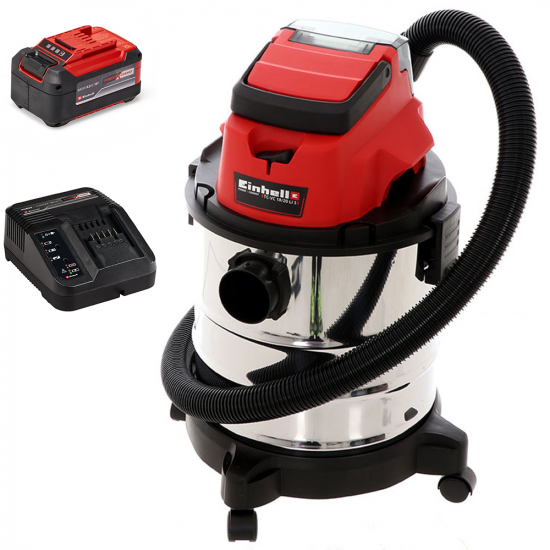 Einhell TC-VC 18/20 Li - Battery-Powered Wet and Dry Vacuum Cleaner - 18V 5.2Ah