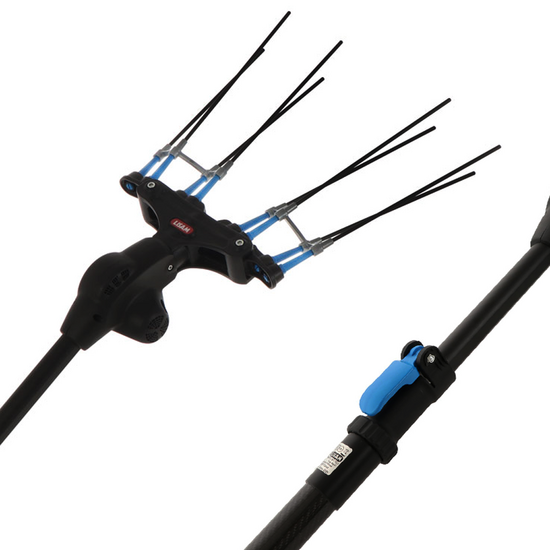 Lisam Thor Electric Battery-powered Olive Harvester - With 8 carbon prongs - 250-350 cm - Telescopic Pole