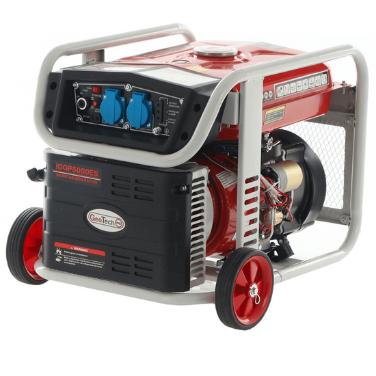 GeoTech-Pro iGGP5000ES - Wheeled 4 kW Inverter Power Generator with Electric Start - DC 3.5 kW Single-phase
