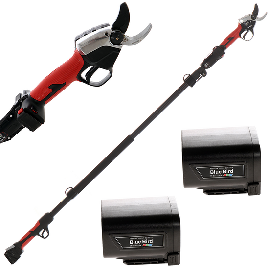BlueBird PS 22-38 Electric Battery-operated Pruning Shears on extension pole - 21.6V - 2.5Ah