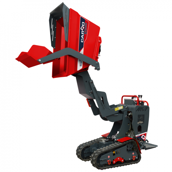 AgriEuro Top-Line CARGO J 10000 HEDH 4.0 Tracked Power Barrow with Joystick - Honda GXe630 - with Loading Bucket