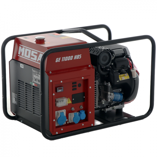 MOSA GE 11000 HBS - Petrol generator 9.9 kW - Continuous 9 kW single-phase - Honda GX630 engine