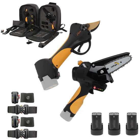 Kit Flora PCP100 Battery-powered Manual Pruner + Agritec Flora PC32 Electric Pruning Shears
