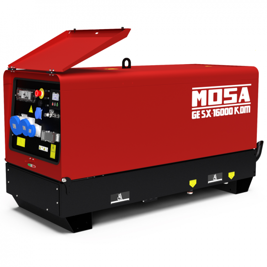 MOSA GE SX 16000 KDM - 14.4 kW Diesel Silenced Power Generator - DC 13.2 kW Single-phase