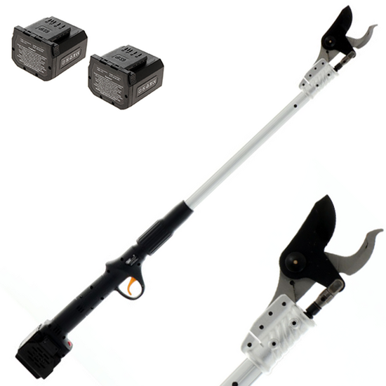 Volpi KV81 - Electric pruning shear on pole - 2x 21.6V 4Ah - 38mm Cutting diameter