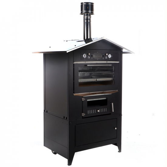 Rossofuoco Sedicinoni 80 Black- Outdoor Wood-fired Oven 