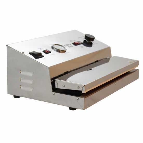 Euro 330 INOX Steel Manual Food Sealer - 33 cm Sealing Bar
