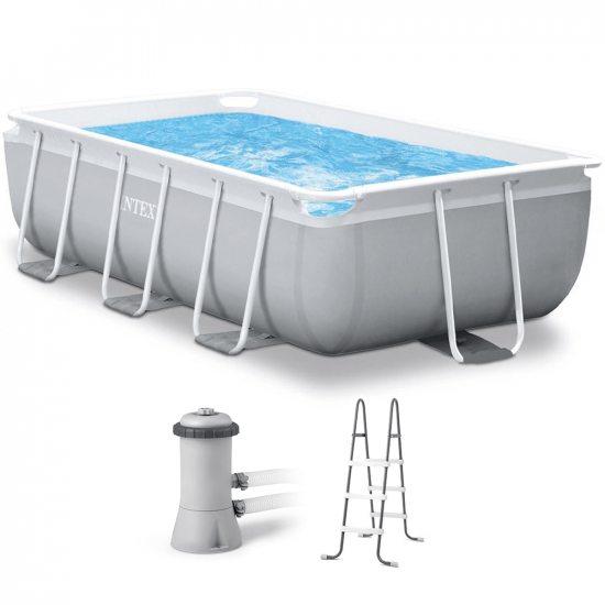 Intex Prisma Frame 26784NP - Above-Ground Pool + 45 W Filter Pump and Ladder
