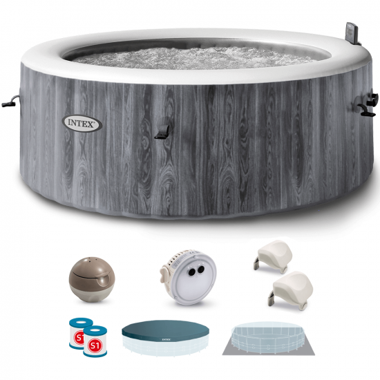 Intex Round Greywood Deluxe 28442EX - &Oslash;216x71 cm - Hot Tub Spa Pool