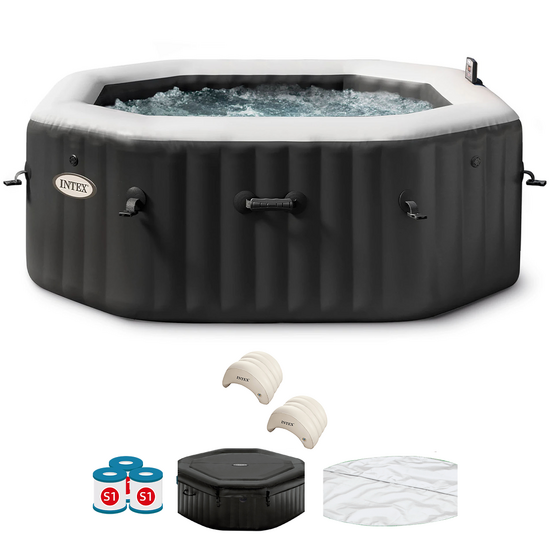 Intex Octagonal Jet &amp; Bubble Deluxe 28458EX - &Oslash;201x71 cm - Hot Tub Spa Pool