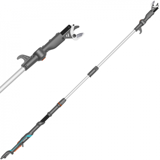 GARDENA HighCut 250/18V solo Battery-Powered Pruning Shears on Extension Pole - BATTERY AND BATTERY CHARGER NOT INCLUDED