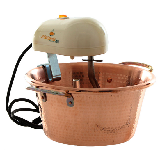LAR Polentamatic - Hammered Copper Electric Induction Pot for Polenta 4.5 L - max 8W