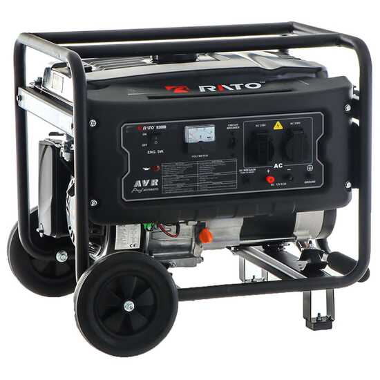 Rato R3000 single-phase petrol generator set - Wheeled - 2.7 Kw
