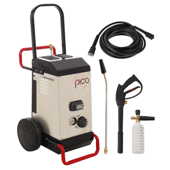 Idromatic pico 150.9 ts - Professional Single-Phase Cold Water Pressure Washer - Brass Pump