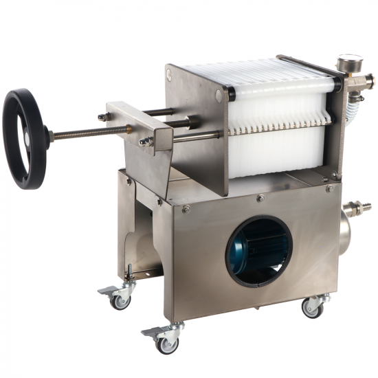 Grifo Professional Inox 20 - Wheeled Wine Carton Filter - Stainless Steel Pump