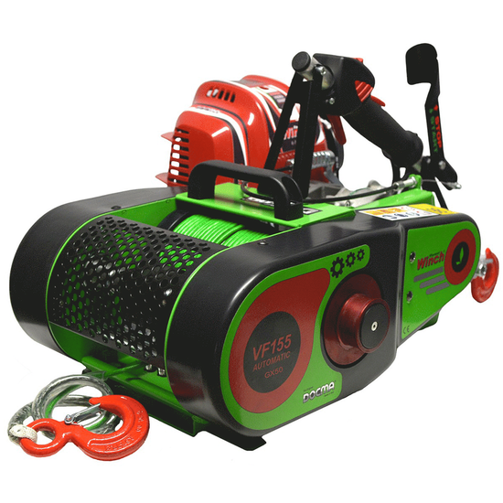 Docma VF15 auto-4 GX50 Ultralight - Honda Engine Forestry Winch - 80m &Oslash;5mm Dyneema Rope