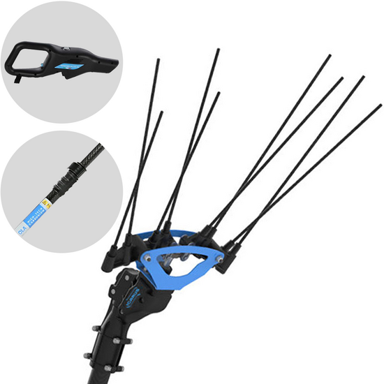 Campagnola Icarus V1 58 - 150-220 cm Carbon Pole - Electric Olive Harvester