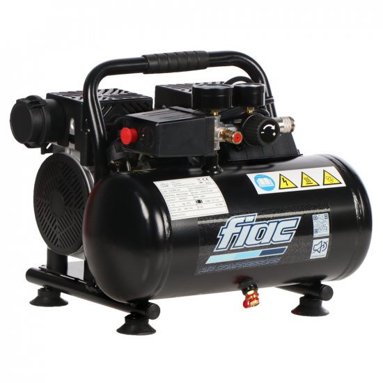 Fiac SUPERSILENT 6/1 - Compact portable electric air compressor 1HP - 6 lt