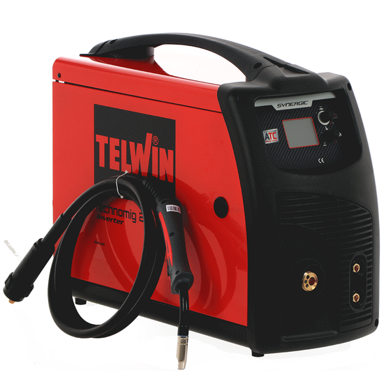 Telwin Technomig 215 Dual Synergic - Multiprocess inverter welding machine - GAS/NO GAS-MIG-MAG, MMA and TIG - 