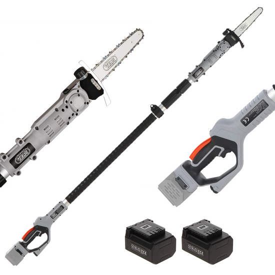 Volpi KVS7000P - Battery pruner on telescopic pole - 2x 21.6V 4.0Ah