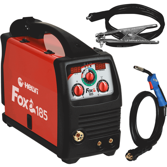 Helvi Fox185 flex-line - Inverter wire welding machine - MIG-MMA-TIG - GAS/NO GAS