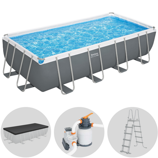 Bestway Power Steel Rectangular 56466 - 594x314x122 cm - Above-ground pool