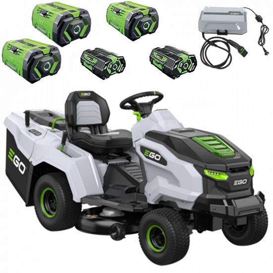 EGO TR 3801 E - B - Battery-powered Riding-on Mower with Grass Collection Basket - 56V - 40Ah