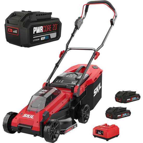 PROMO - Skil 0130 BA - Battery-powered Lawn Mower - 2x20V/2ah - 34 cm cut