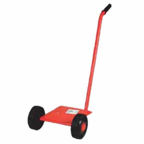 Small single trolley with handle and wheels, for electric pumps