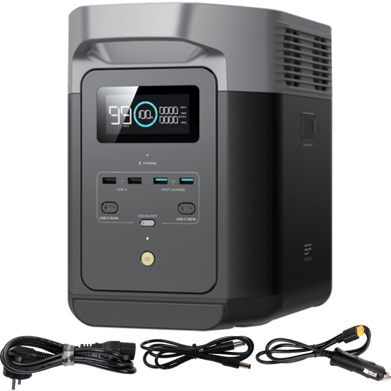 EcoFlow Delta 2 - Portable PowerStation Battery - 1800W - 1024 Wh/51.2V