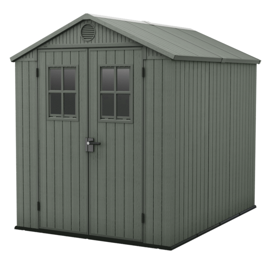 Keter Darwin Green - Garden Shed - with Frontal Windows
