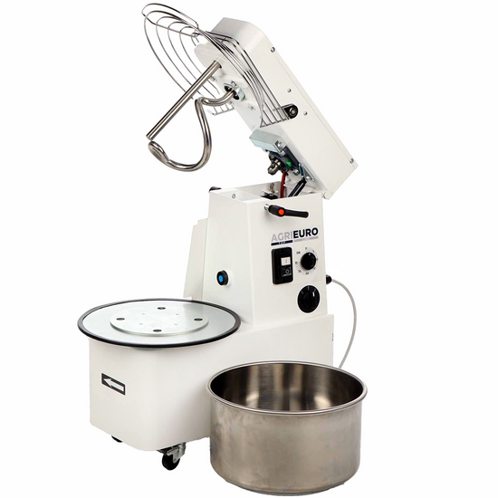 Mixer 1500 H2O Deluxe - High-hydration Spiral Mixer -12 Kg Capacity - Three-phase