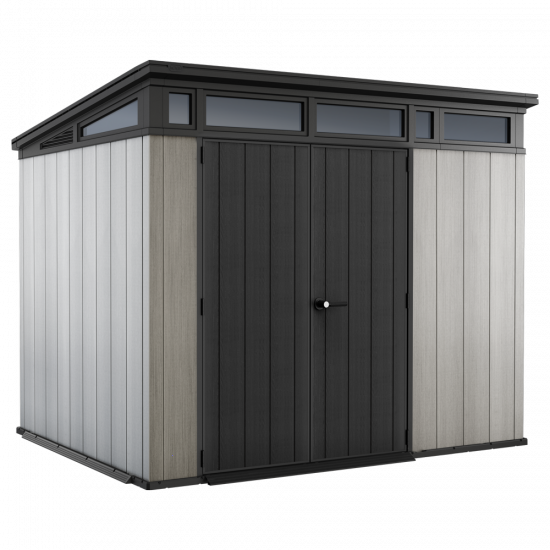 Keter Artisan Grey - Garden shed - With double-leaf door - 277x218x226 cm