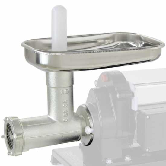 Reber N.12 meat grinder accessory - stainless steel plate