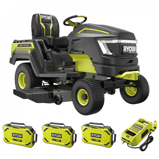 RYOBI RY72TMX117-310 - Battery-powered Riding-on Mower - 72V / 3x10Ah