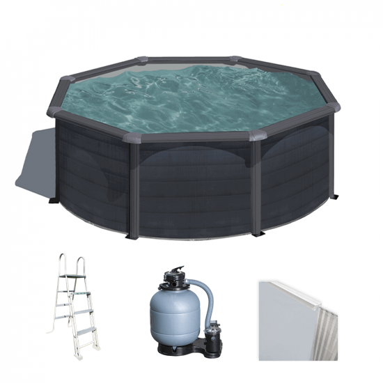 Gre Kea Round &Oslash;300 x 120 cm - Above-ground Steel Pool