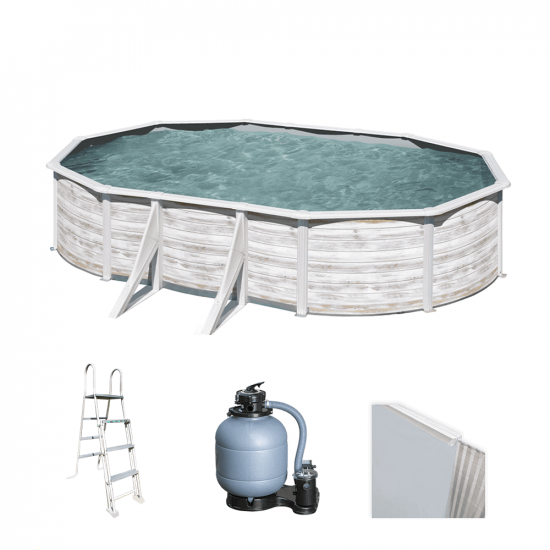 Gre Finlandia Oval 610x375x120cm - Above-fround Steel Pool
