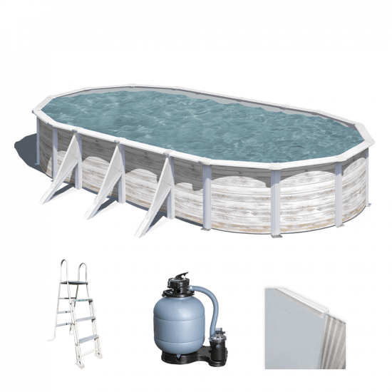 Gre Finlandia Oval 730x375x120cm - Above-ground Steel Pool