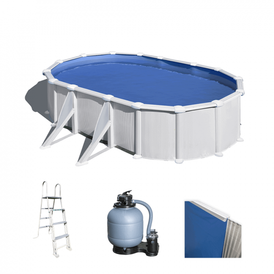 Gre Atlantis Oval 500x300x132cm - Above-ground Steel Pool