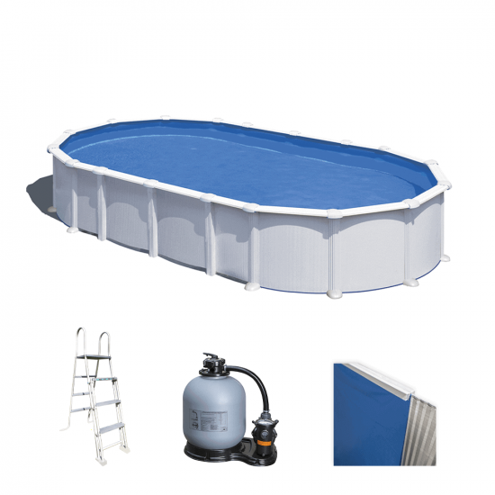 Gre Haiti Oval 730x375x132cm - Above-ground Pool - In-ground Crossbeams