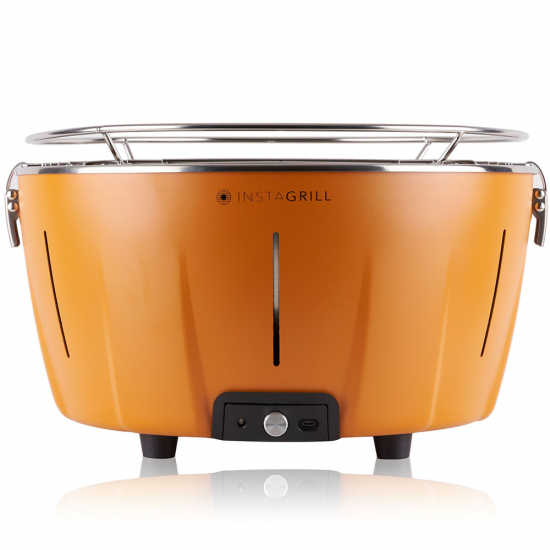 InstaGrill Class - smokeless charcoal barbecue - Mango orange shell