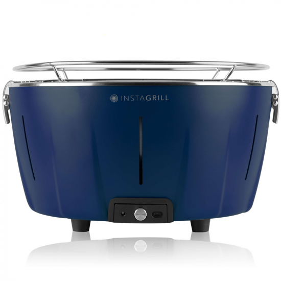 InstaGrill Class - Smokeless charcoal barbecue - Ocean blue shell