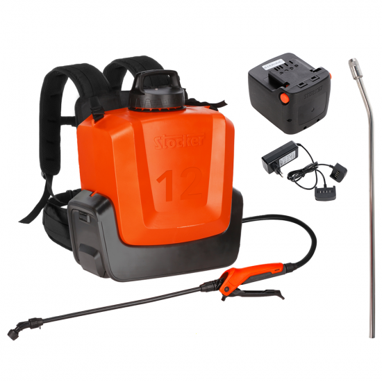 Stocker Ergomist 12 - Battery-powered Backpack Sprayer Pump - 12 L Tank - 21V  4Ah